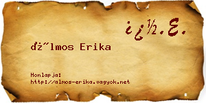 Álmos Erika névjegykártya